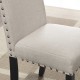 4 Seater Dining Set with 4 Cushioned Chairs and Round Dining Table
