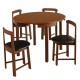 Space Saving Round Shape 4 seater dining table set