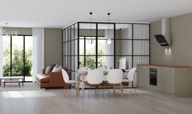 Modern Living Room Partition Ideas With An Open Floor Plan