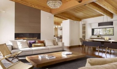 Wooden ceiling design for the living room in your home